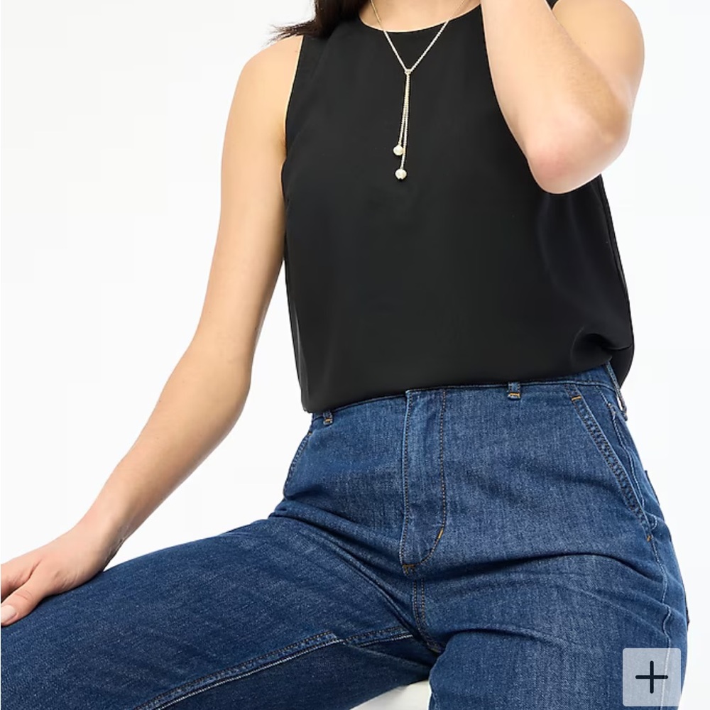 J.Crew Sleeveless Button Back Top